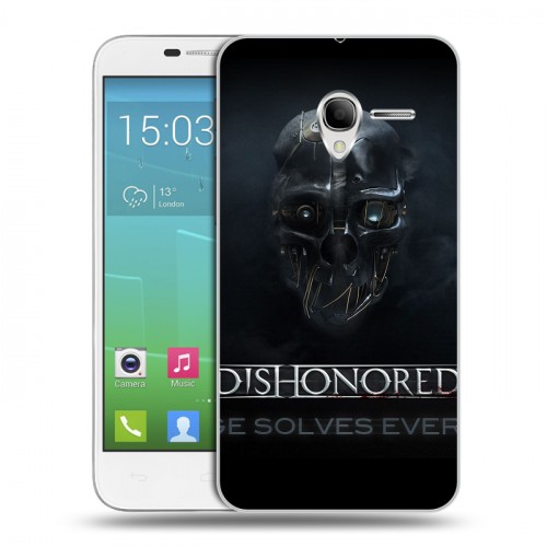 Дизайнерский силиконовый чехол для Alcatel One Touch POP 3 5 Dishonored 