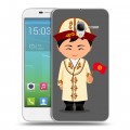 Дизайнерский силиконовый чехол для Alcatel One Touch POP 3 5 флаг Киргизии