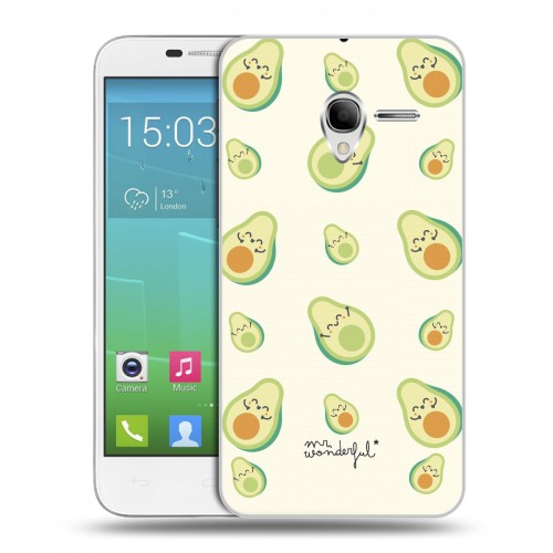 Дизайнерский силиконовый чехол для Alcatel One Touch POP 3 5 Веселое авокадо
