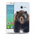 Дизайнерский силиконовый чехол для Alcatel One Touch POP 3 5 Медведь