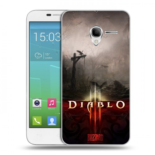 Дизайнерский силиконовый чехол для Alcatel One Touch POP 3 5 Diablo