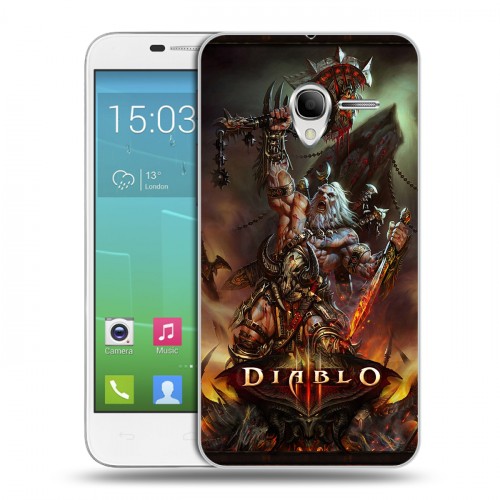 Дизайнерский силиконовый чехол для Alcatel One Touch POP 3 5 Diablo