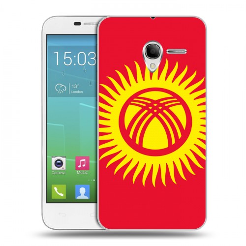 Дизайнерский силиконовый чехол для Alcatel One Touch POP 3 5 Флаг Киргизии