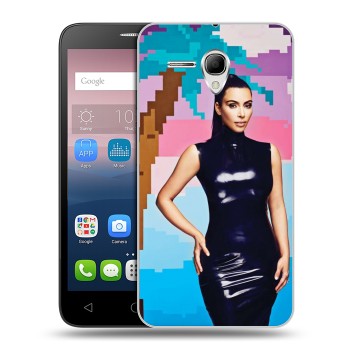 Дизайнерский силиконовый чехол для Alcatel One Touch POP 3 5.5 Ким Кардашьян (на заказ)
