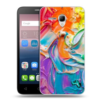 Дизайнерский силиконовый чехол для Alcatel One Touch POP 3 5.5 Мазки краски (на заказ)