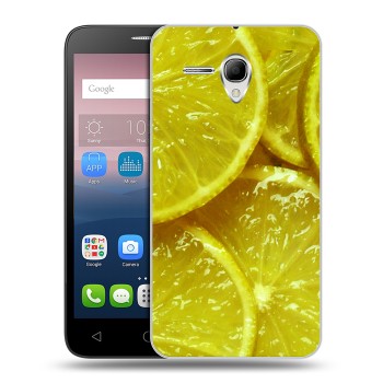 Дизайнерский силиконовый чехол для Alcatel One Touch POP 3 5.5 Лимон (на заказ)