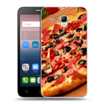 Дизайнерский силиконовый чехол для Alcatel One Touch POP 3 5.5 Пицца (на заказ)