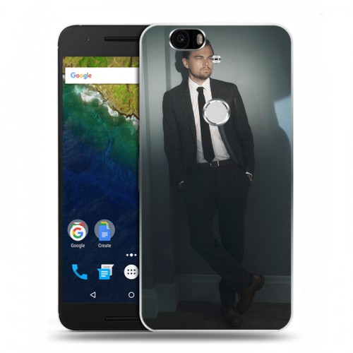 Дизайнерский силиконовый чехол для Google Huawei Nexus 6P Леонардо Дикаприо