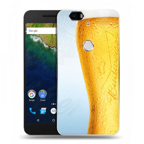 Дизайнерский силиконовый чехол для Google Huawei Nexus 6P Budweiser