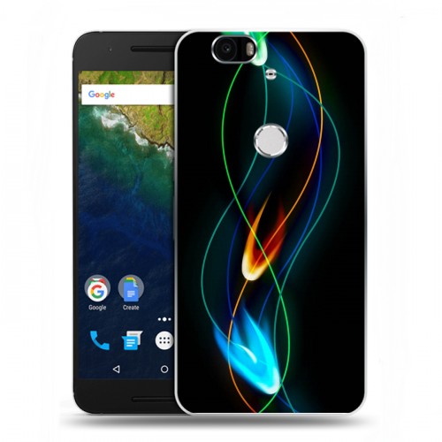 Дизайнерский силиконовый чехол для Google Huawei Nexus 6P Энергия красоты