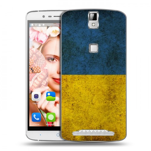 Дизайнерский пластиковый чехол для Elephone P8000 флаг Украины