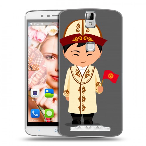 Дизайнерский пластиковый чехол для Elephone P8000 флаг Киргизии