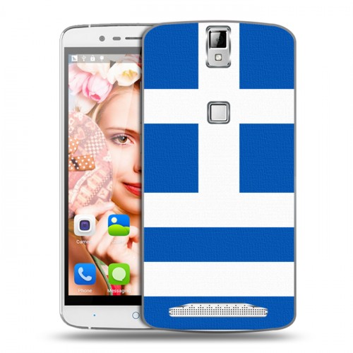 Дизайнерский пластиковый чехол для Elephone P8000 Флаг Греции