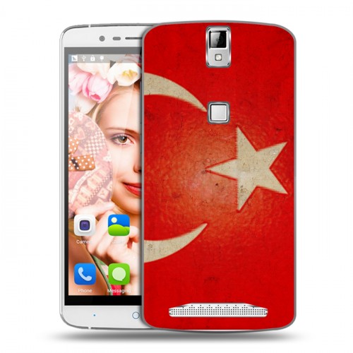 Дизайнерский пластиковый чехол для Elephone P8000 Флаг Турции