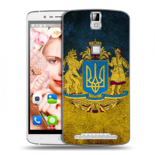 Дизайнерский пластиковый чехол для Elephone P8000 Флаг Украины