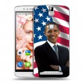 Дизайнерский пластиковый чехол для Elephone P8000 Барак Обама