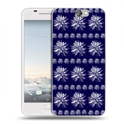 Дизайнерский пластиковый чехол для HTC One A9 Монохромные цветы