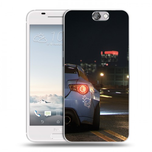Дизайнерский силиконовый чехол для HTC One A9 Need For Speed