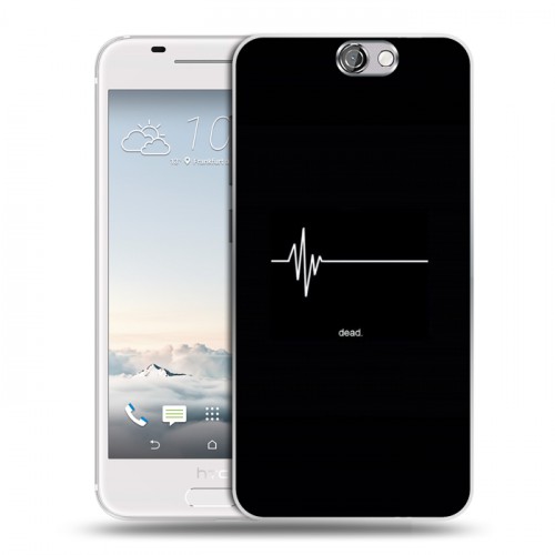Дизайнерский пластиковый чехол для HTC One A9 Черно и кратко