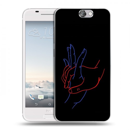 Дизайнерский пластиковый чехол для HTC One A9 Неоновые образы