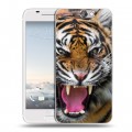 Дизайнерский силиконовый чехол для HTC One A9 Тигры