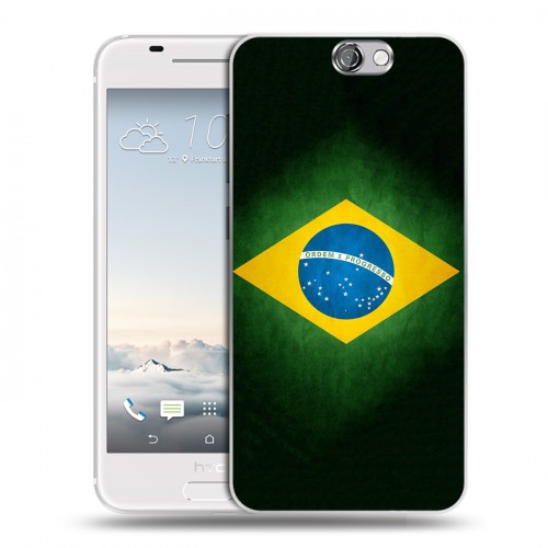 Дизайнерский силиконовый чехол для HTC One A9 Флаг Бразилии