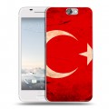 Дизайнерский пластиковый чехол для HTC One A9 Флаг Турции