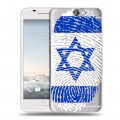 Дизайнерский пластиковый чехол для HTC One A9 Флаг Израиля
