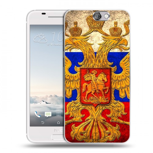 Дизайнерский силиконовый чехол для HTC One A9 Российский флаг