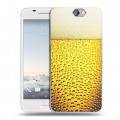 Дизайнерский пластиковый чехол для HTC One A9 Пузырьки пива
