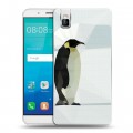 Дизайнерский пластиковый чехол для Huawei ShotX Пингвины