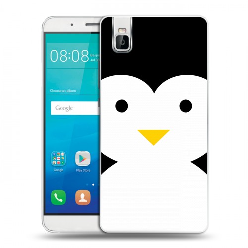 Дизайнерский пластиковый чехол для Huawei ShotX Пингвины