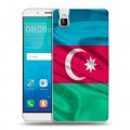 Дизайнерский пластиковый чехол для Huawei ShotX Флаг Азербайджана