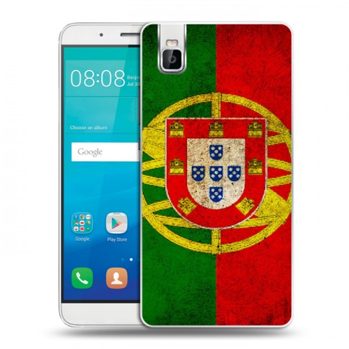 Дизайнерский пластиковый чехол для Huawei ShotX Флаг Португалии