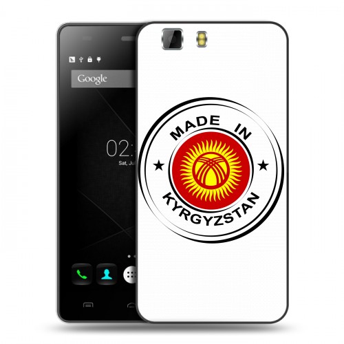 Полупрозрачный дизайнерский силиконовый чехол для Doogee X5 флаг Киргизии