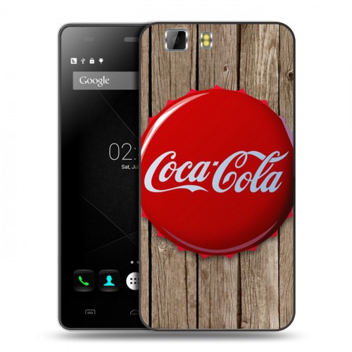 Дизайнерский пластиковый чехол для Doogee X5 Coca-cola