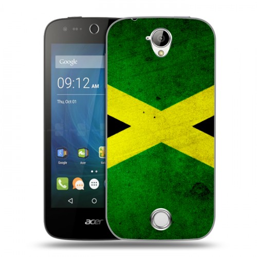 Дизайнерский силиконовый чехол для Acer Liquid Z330 Флаг Ямайки