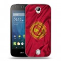 Дизайнерский силиконовый чехол для Acer Liquid Z330 Флаг Киргизии