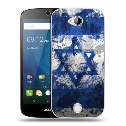 Дизайнерский силиконовый чехол для Acer Liquid Z530 Флаг Израиля