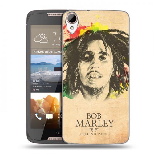 Дизайнерский пластиковый чехол для HTC Desire 828 Боб Марли
