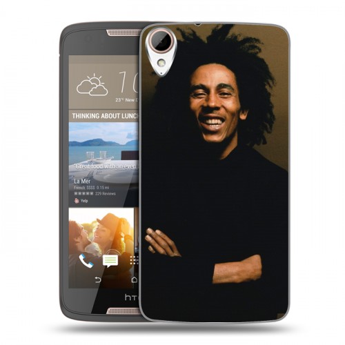 Дизайнерский пластиковый чехол для HTC Desire 828 Боб Марли