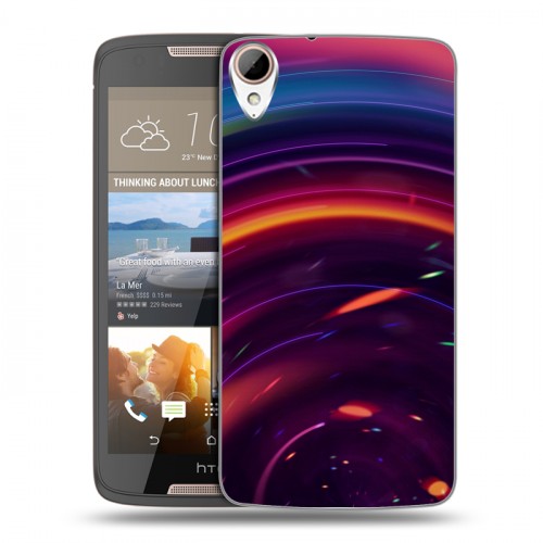 Дизайнерский пластиковый чехол для HTC Desire 828 Красочные абстракции