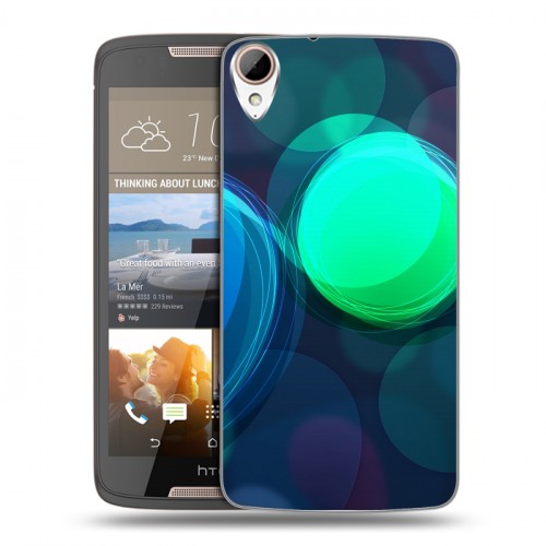 Дизайнерский силиконовый чехол для HTC Desire 828 Красочные абстракции