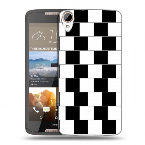 Дизайнерский силиконовый чехол для HTC Desire 828 Оптические иллюзии