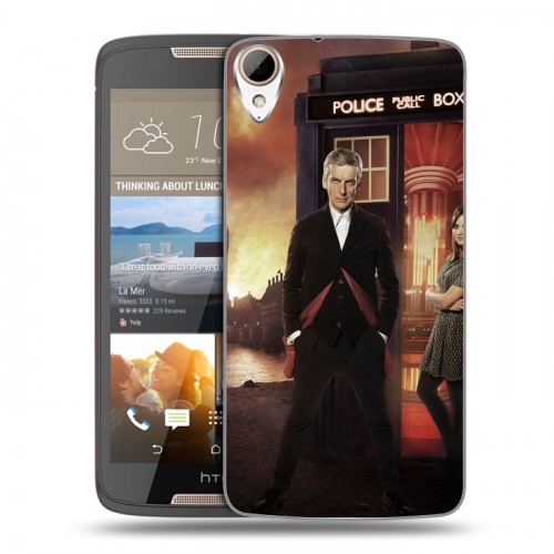 Дизайнерский пластиковый чехол для HTC Desire 828 Доктор Кто