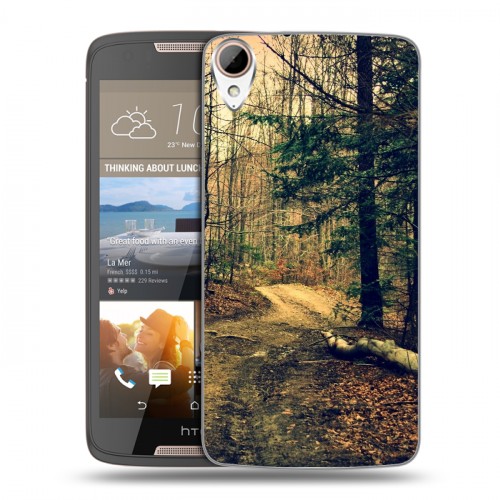 Дизайнерский силиконовый чехол для HTC Desire 828 лес