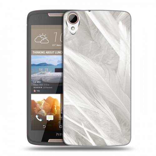 Дизайнерский пластиковый чехол для HTC Desire 828 Перья
