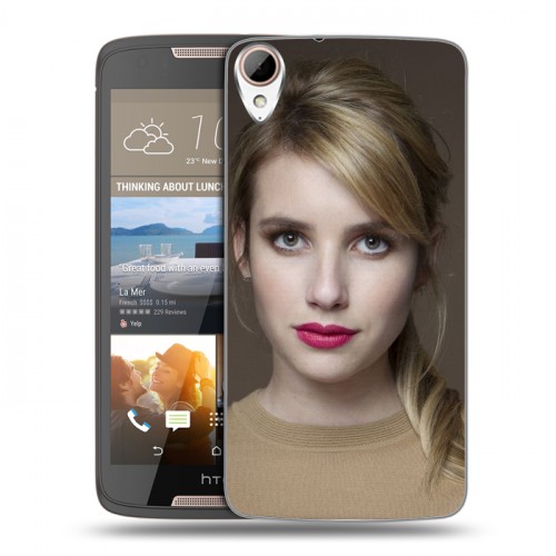 Дизайнерский пластиковый чехол для HTC Desire 828 Эмма Робертс