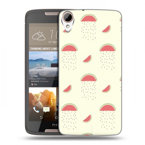 Дизайнерский пластиковый чехол для HTC Desire 828 Пастельный стиль