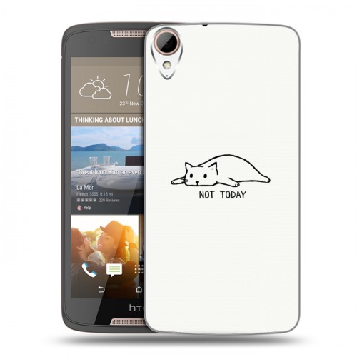 Дизайнерский пластиковый чехол для HTC Desire 828 Коты
